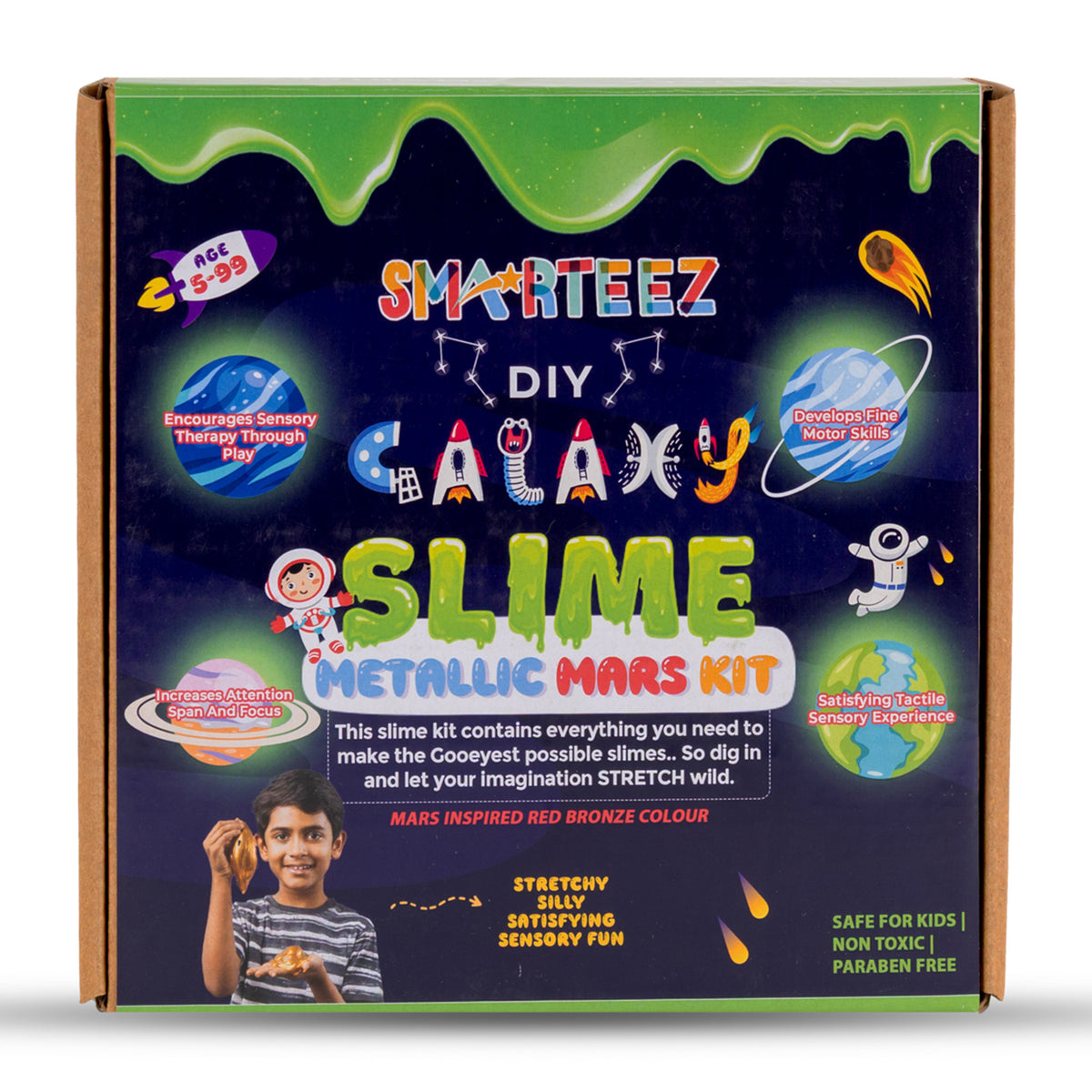 Smarteez Galaxy Mettalic Mars Slime Kit
