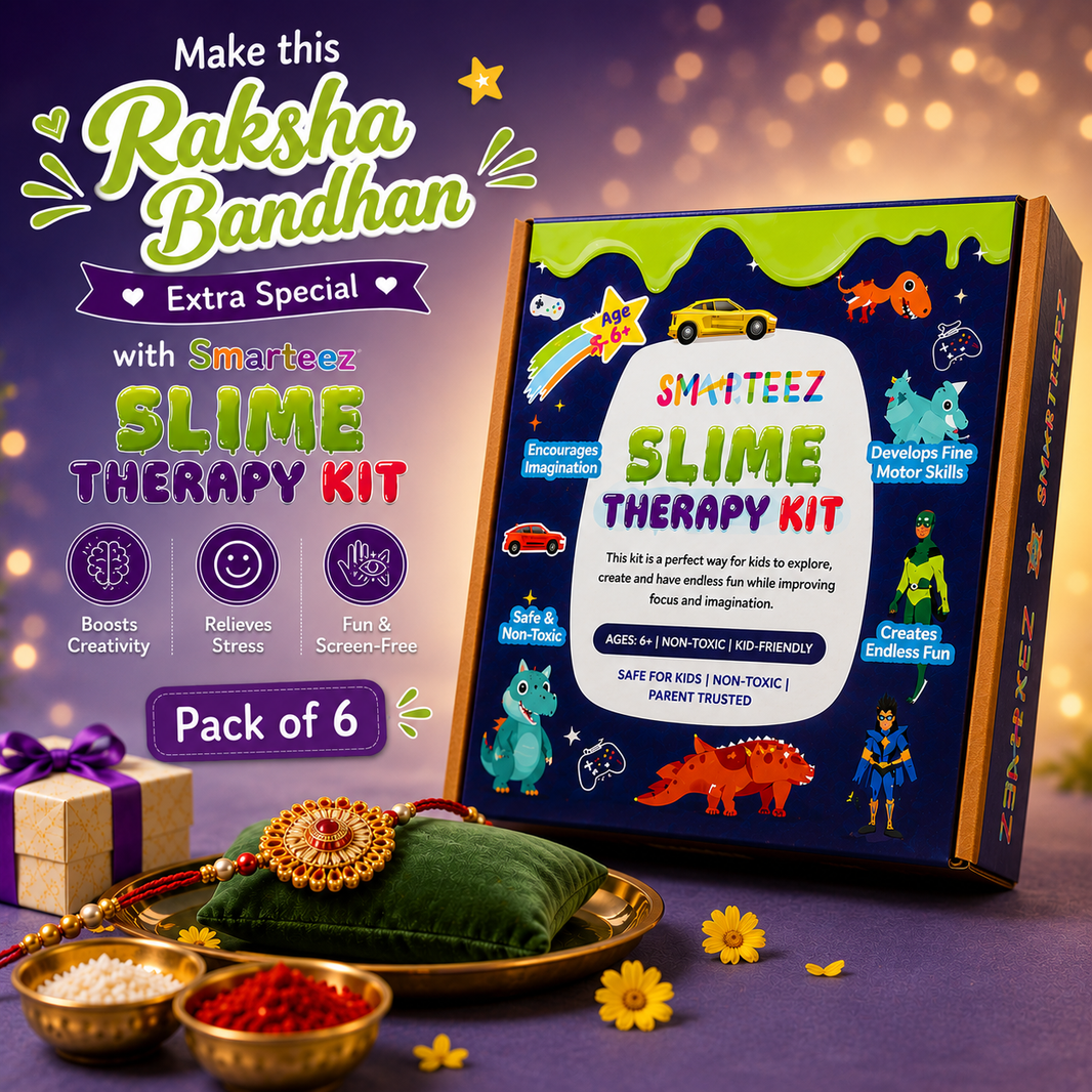 Raksha Bandhan Special For Boys - Shimmer Slime Therapy Kit (Pack of 6)
