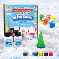 SMARTEEZ Insta Snow DIY Glow in Dark Snow Kit | Christmas & Birthday Decoration | Safe, Non-Toxic & Kid-Friendly